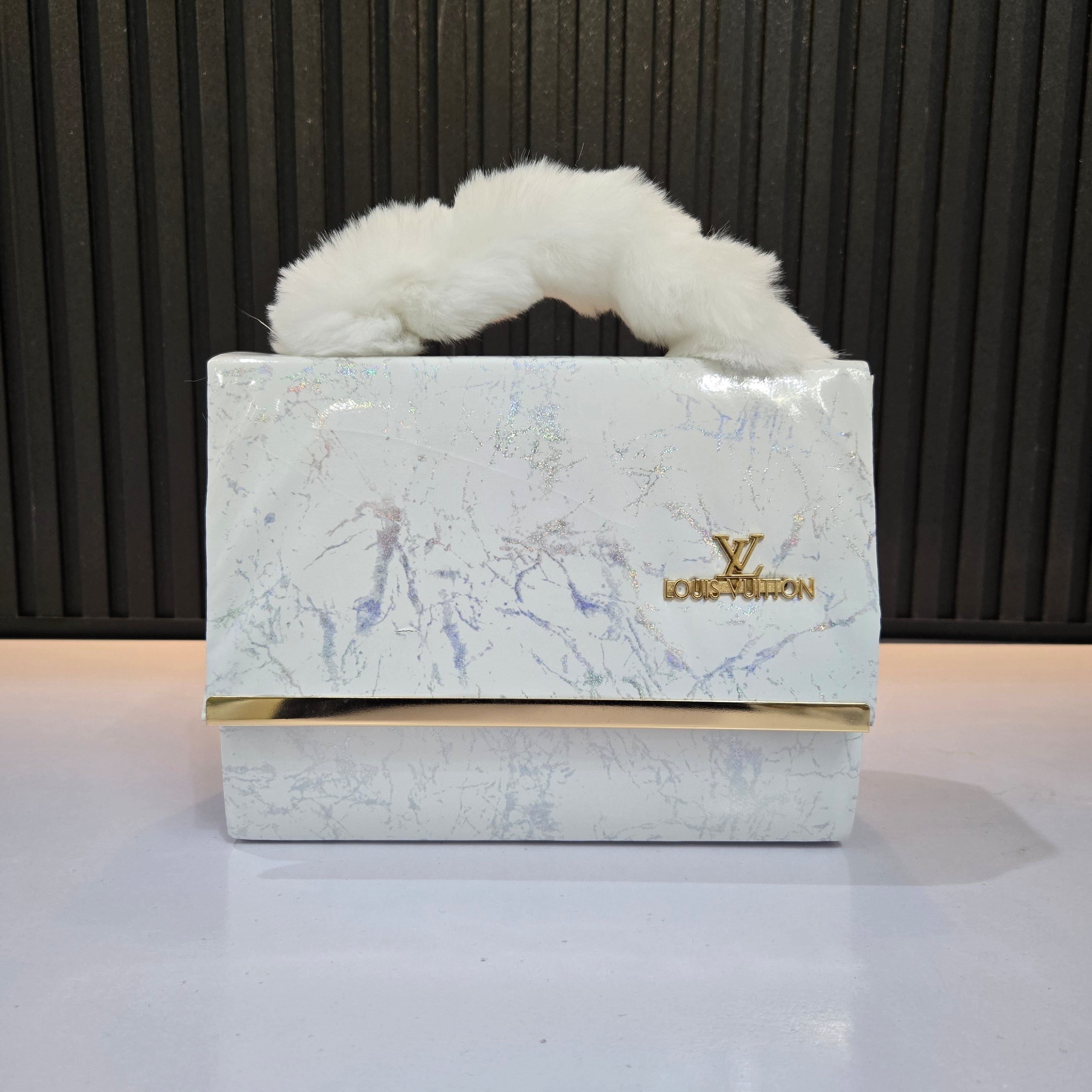 Luxe Faux Fur Handle Handbags