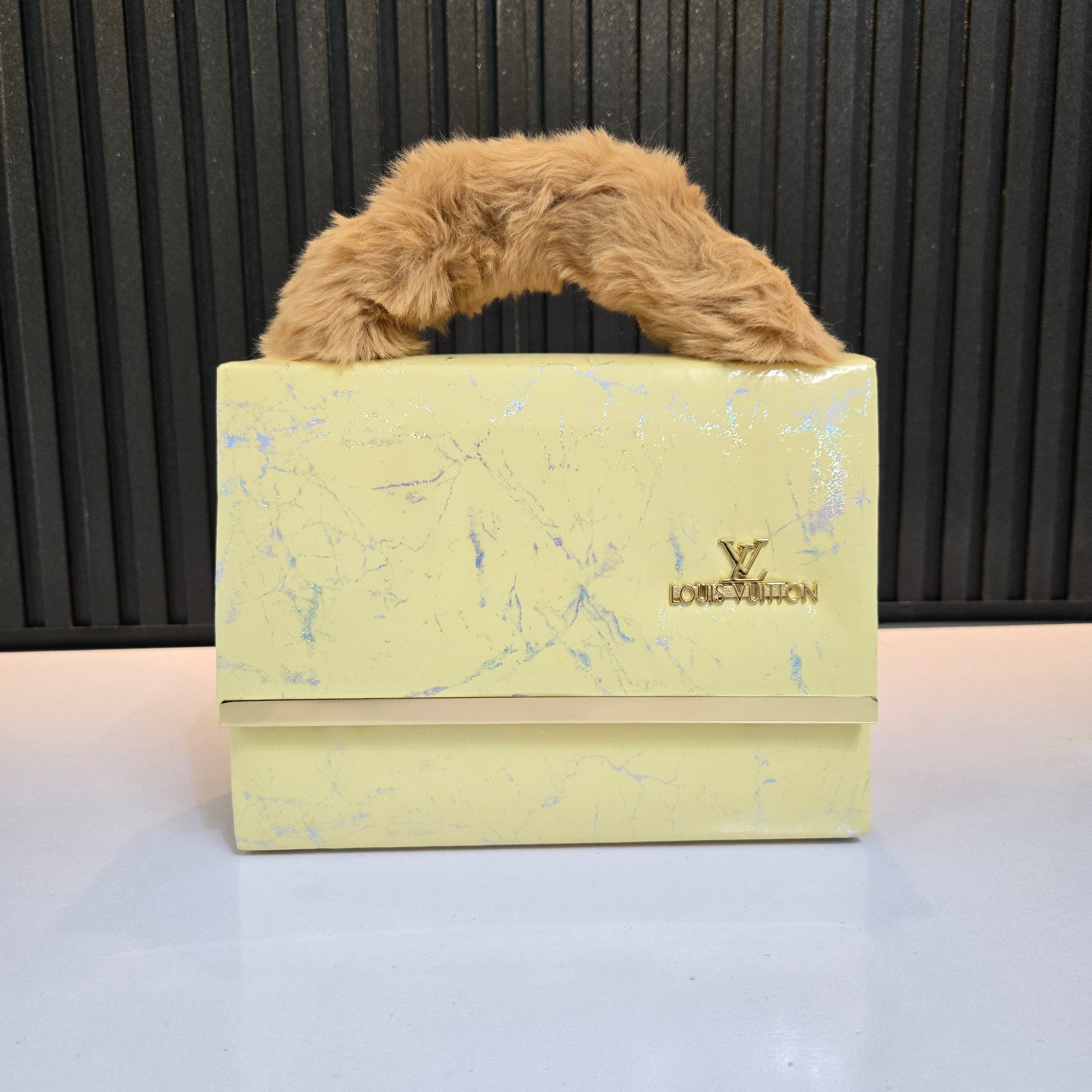 Luxe Faux Fur Handle Handbags
