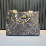 Luxurious Marble-Pattern Handbags