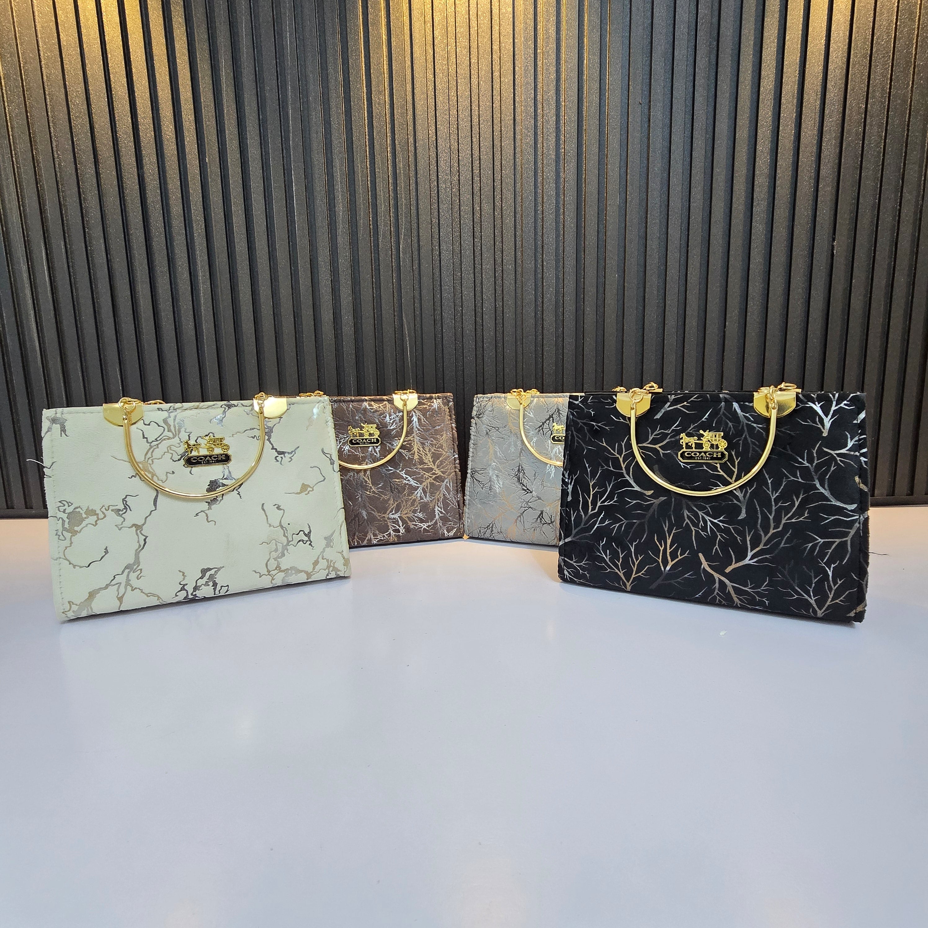 Luxurious Marble-Pattern Handbags