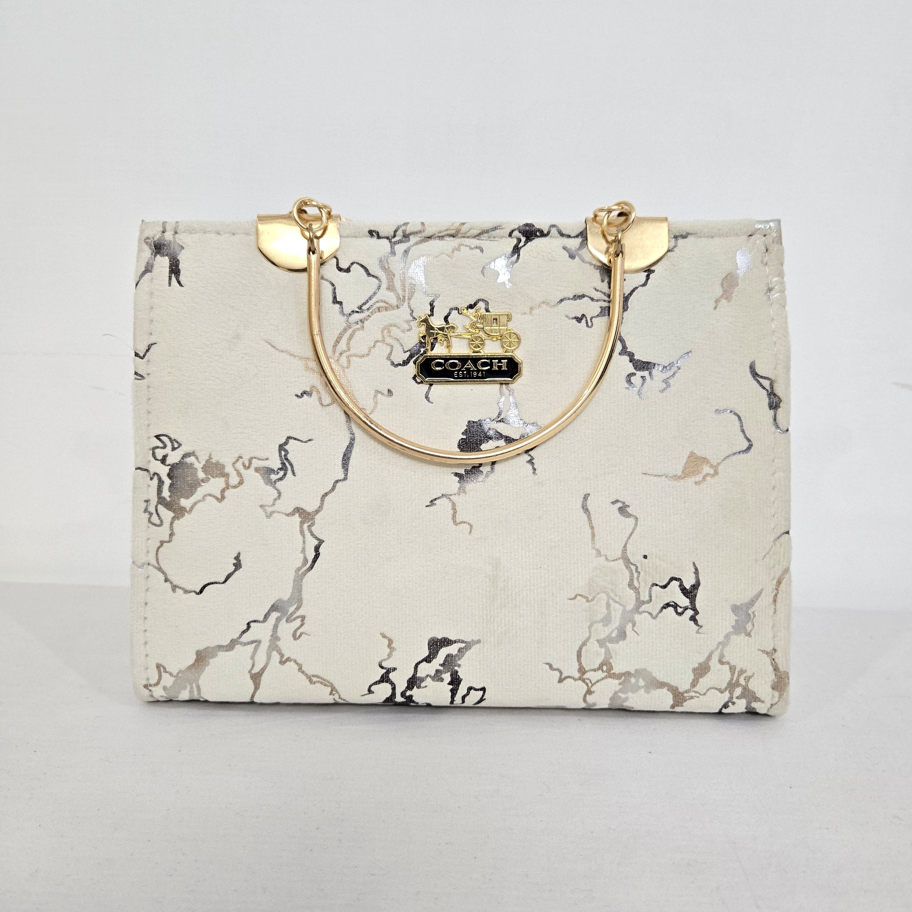 Luxurious Marble-Pattern Handbags