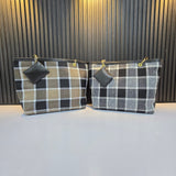 Elegant Plaid Tote Bags